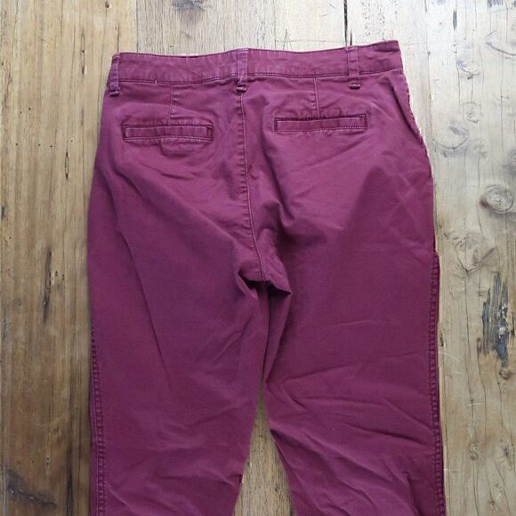 GAP FOR GOOD BURGUNDY GIRLFRIEND KHAKI SIZE 2 - Picture 7 of 8